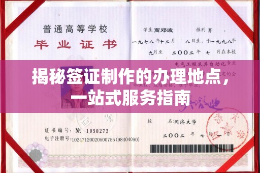 召陵揭秘签证制作的办理地点，一站式服务指南